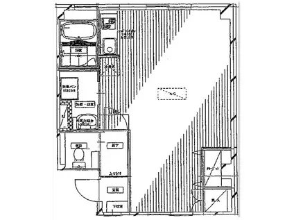 長谷川ビル(ワンルーム/5階)の間取り写真