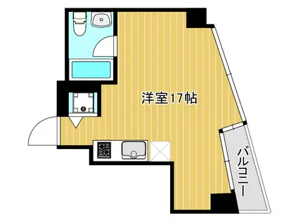 是空NANBAII(ワンルーム/3階)の間取り写真