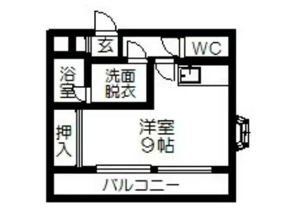 NO.7山一ビル(1LDK/3階)の間取り写真