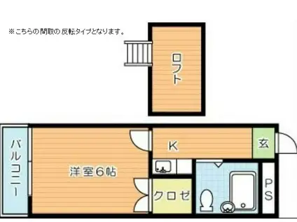 DEARCOURT MORITUNE(1K/2階)の間取り写真