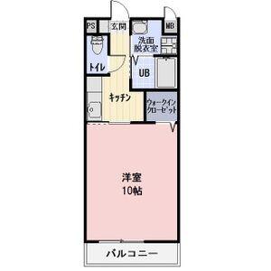 SOLEA A(1K/1階)の間取り写真