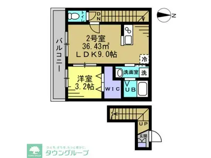 チェリーブルーム豊四季(1LDK/2階)の間取り写真