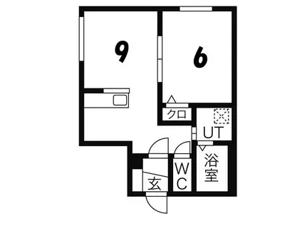 メゾンエスポワール(1LDK/4階)の間取り写真