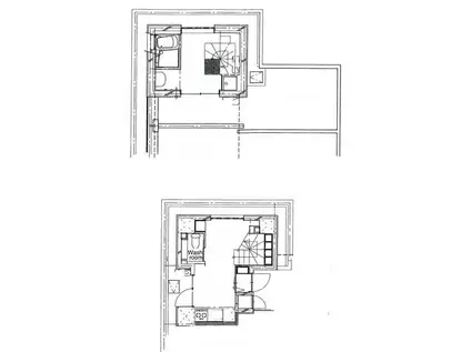 REFUGE HARURU TOWER(1DK/12階)の間取り写真