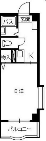 リード大町(1K/4階)の間取り写真