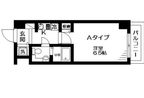 シャイン小石川(1K/2階)の間取り写真