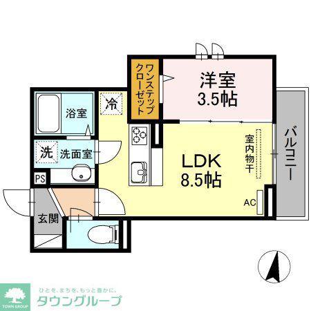 ALTO芝久保(1LDK/2階)の間取り写真