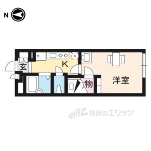 レオパレスコーポ西新道バザール(1K/1階)の間取り写真