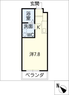 270APARTMENT1(ワンルーム/1階)の間取り写真