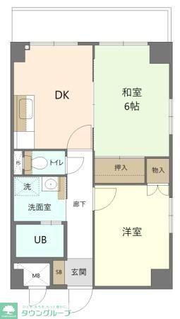LOFT大塚(2DK/3階)の間取り写真