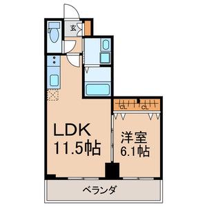 東京STOMACH(1LDK/3階)の間取り写真