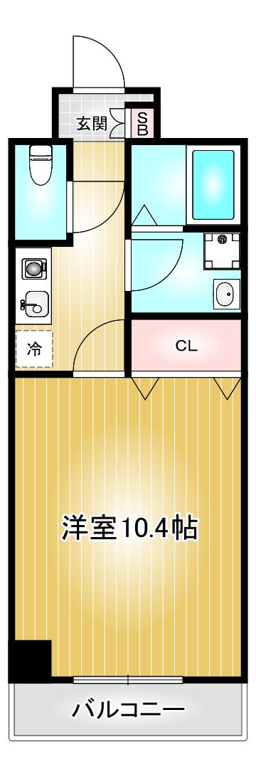 M-STAGEAOI(1K/5階)の間取り写真