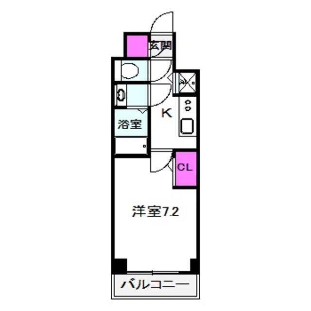 サムティ大阪GRAND イースト(1K/3階)の間取り写真