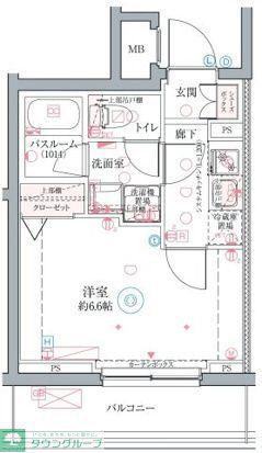 クレヴィスタ井荻(1K/3階)の間取り写真