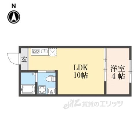 J-MAISON石山(1LDK/1階)の間取り写真