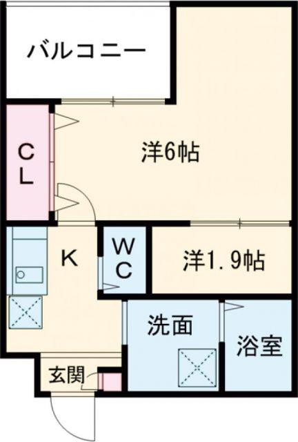 大浜北町シーエム・シス(2K/4階)の間取り写真