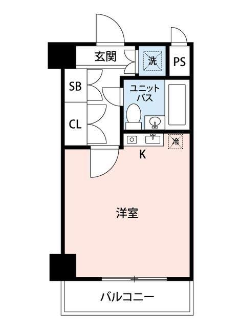 マイナビSTAYミライエ中野南口(ワンルーム/3階)の間取り写真