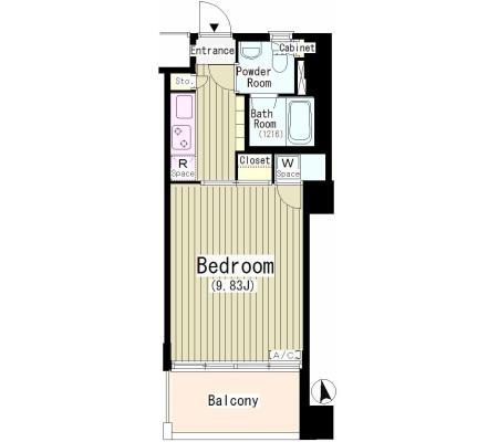 ROKA TERRAZZA(1K/2階)の間取り写真
