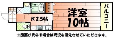 リード室町(1K/6階)の間取り写真