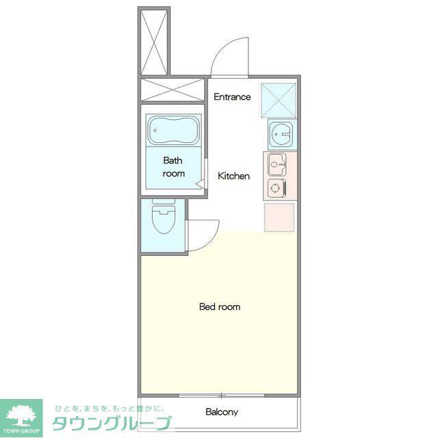REZET高島平(ワンルーム/2階)の間取り写真
