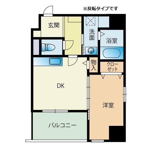 モダンパラッツォ九大医学部前(1DK/4階)の間取り写真