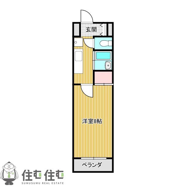 スィルヴィーブル248(1K/2階)の間取り写真
