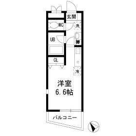 ツリービュー四つ木(ワンルーム/3階)の間取り写真