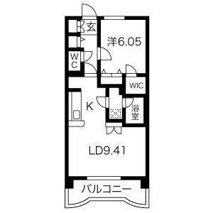 メゾン・ド・マルシェ(1LDK/5階)の間取り写真