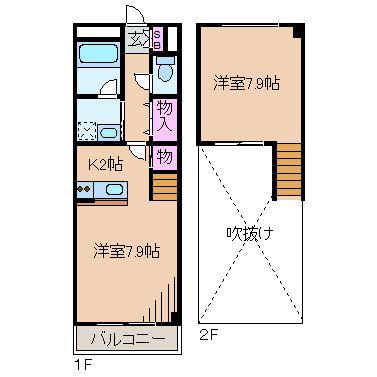 アスティオン高田(ワンルーム/6階)の間取り写真