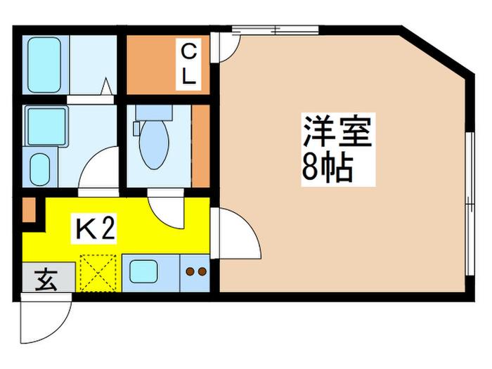 アトレ高円寺南(1K/3階)の間取り写真
