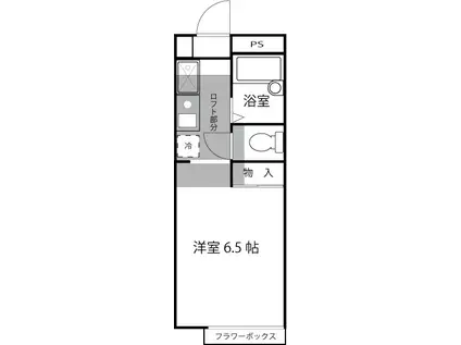 ハイツU(1K/1階)の間取り写真