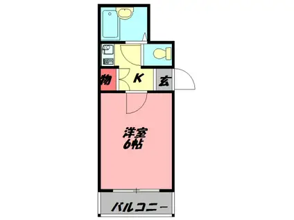 サンティール太子橋駅前(1K/8階)の間取り写真