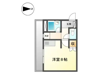 ディアMST(ワンルーム/2階)の間取り写真