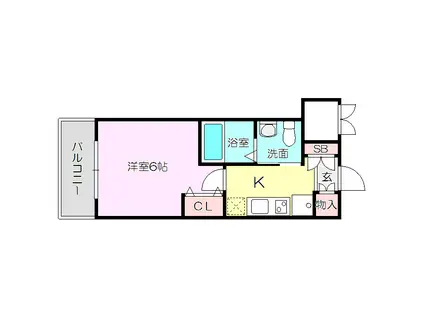 エステムコート新大阪Ⅷレヴォリス(1K/5階)の間取り写真