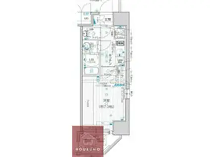 クレストタップ京橋(1K/8階)の間取り写真