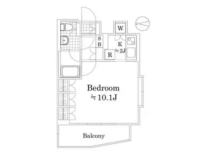 日神デュオステージ杉並井荻(1K/7階)の間取り写真