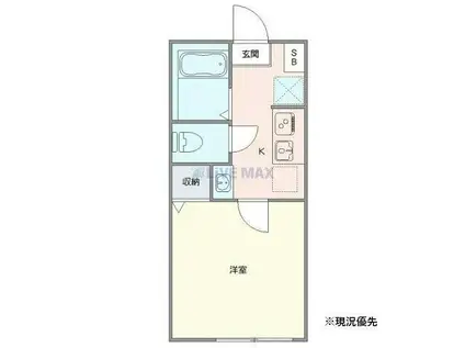 ラフィーネ・パーク岸根公園(1K/1階)の間取り写真