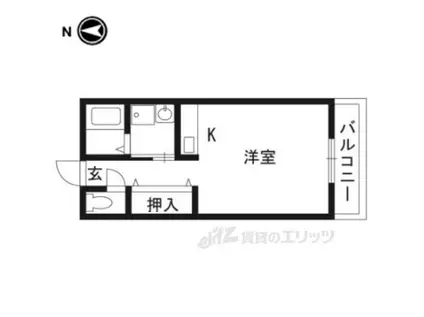 望月 コーポ(1K/2階)の間取り写真