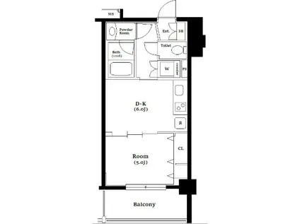 日神デュオステージ三ツ沢公園(1DK/3階)の間取り写真