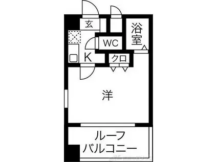 エスリード梅田東(1K/9階)の間取り写真