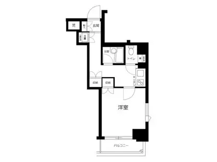ルーブル日本橋(1K/6階)の間取り写真