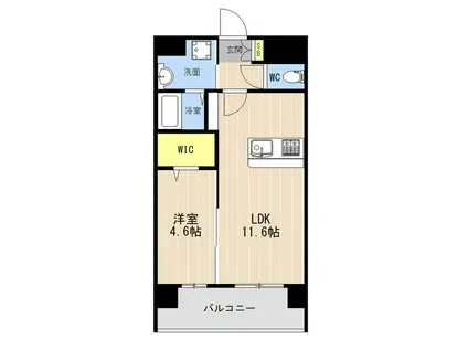 LIBTH菊陽227(1LDK/5階)の間取り写真