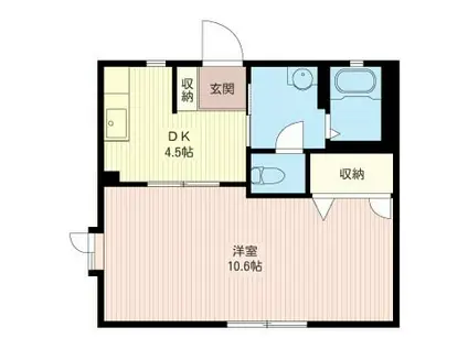 エスペランサ平塚(1K/1階)の間取り写真