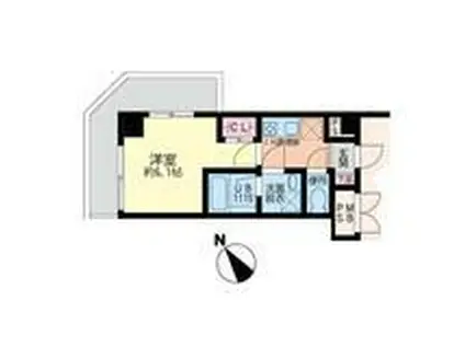 LE PONT OHASHI(1K/3階)の間取り写真