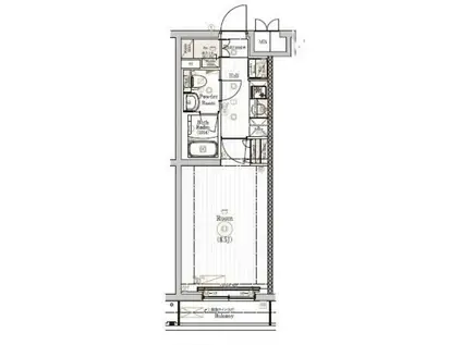 MAXIV川崎ノース(1K/1階)の間取り写真
