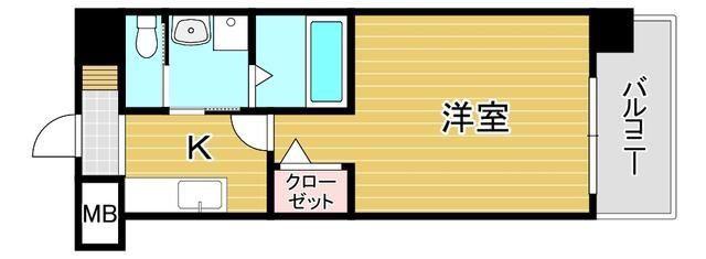 さくら館(1K/3階)の間取り写真