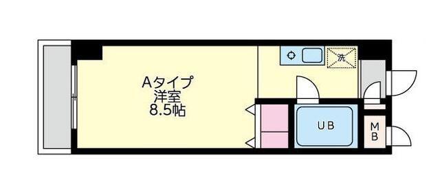フェニックスヒルズ(ワンルーム/3階)の間取り写真
