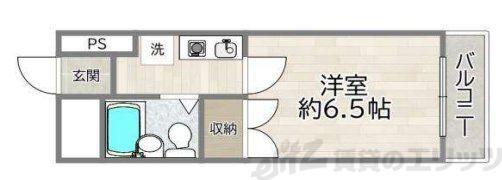 大昭マンション(1K/2階)の間取り写真