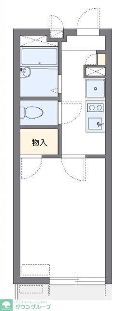 レオパレスV FIELD(1K/1階)の間取り写真