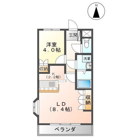グレイス・エクセレンス(1LDK/2階)の間取り写真